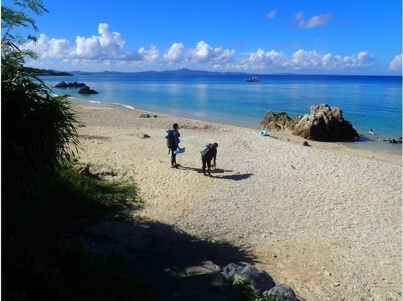 [沖縄北大猩猩印章海灘體驗深潛透明度極佳沖縄美麗的經驗深潛！初學者歡迎の紹介画像