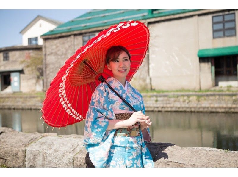 Directly from Otaru Station! Kimono rental - Kimono walk through the romantic streets of Otaru (1 hour course)の紹介画像