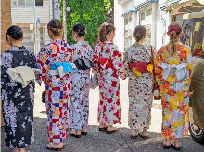  小樽駅直ぐの着物レンタル～伝統的な着物で小樽観光を！人気の３時間コースの紹介画像