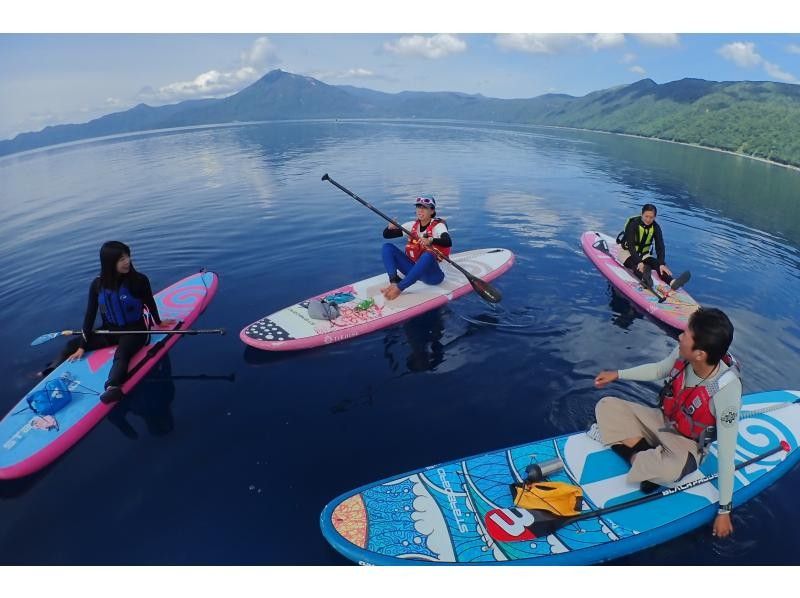 支笏湖リトリートSUP【北海道・札幌・千歳 SUP】水質11年連続日本一支笏湖の湖面をクルージング！SUP体験　ACA・SIJ公認スクールの紹介画像