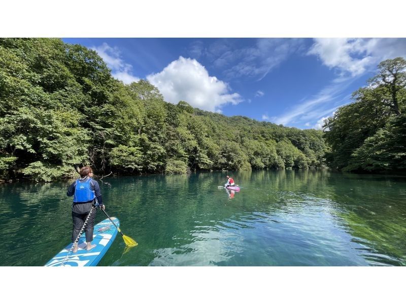 支笏湖リトリートSUP【北海道・札幌・千歳 SUP】水質11年連続日本一支笏湖の湖面をクルージング！SUP体験　ACA・SIJ公認スクールの紹介画像