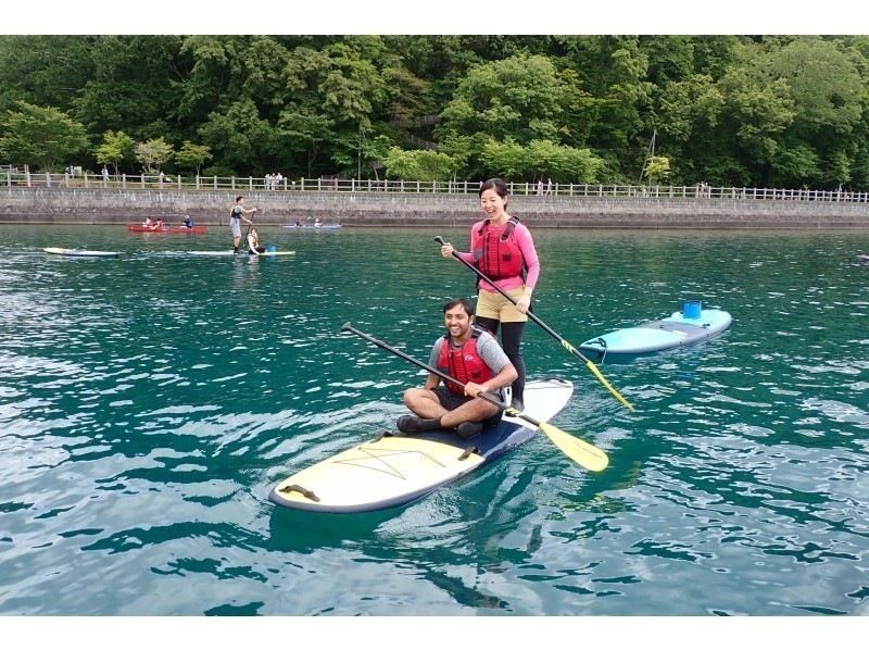【北海道・札幌　SUP】水質11年連続日本一支笏湖の湖面をクルージング！SUP体験（半日コース）SIJ公認スクールの紹介画像