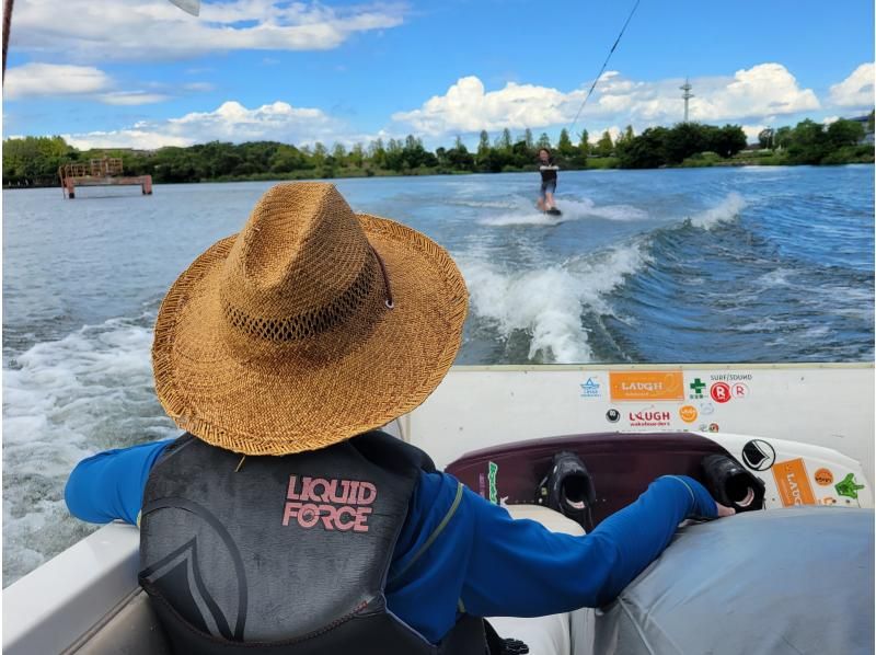 [For those who are new to wakeboarding] ★If you're going to try it, you definitely want to stand up! You want to slide! About 10 minutes x 2 sets! Great value service experience plan ~ Shiga, Lake Biwa ~の紹介画像