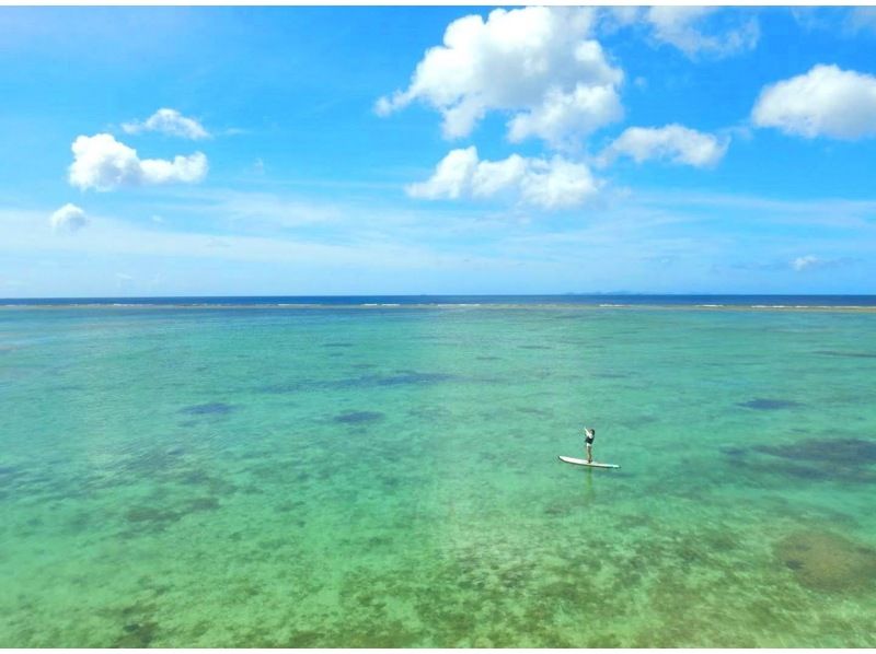 SALE！【美ら海水族館・今帰仁村・古宇利島周辺】1組貸切！穴場ビーチでSUP＆シュノーケル！海上がりのカフェタイム♪ドリンク＆おやつ付きの紹介画像