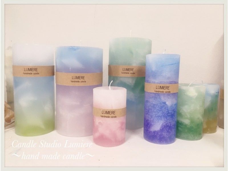 [Osaka Umeda] For a full-fledged finish with volume! "Gradation candle" making! A small Number of participants 5 minutes on foot from Umeda station, up to 6 people!の紹介画像