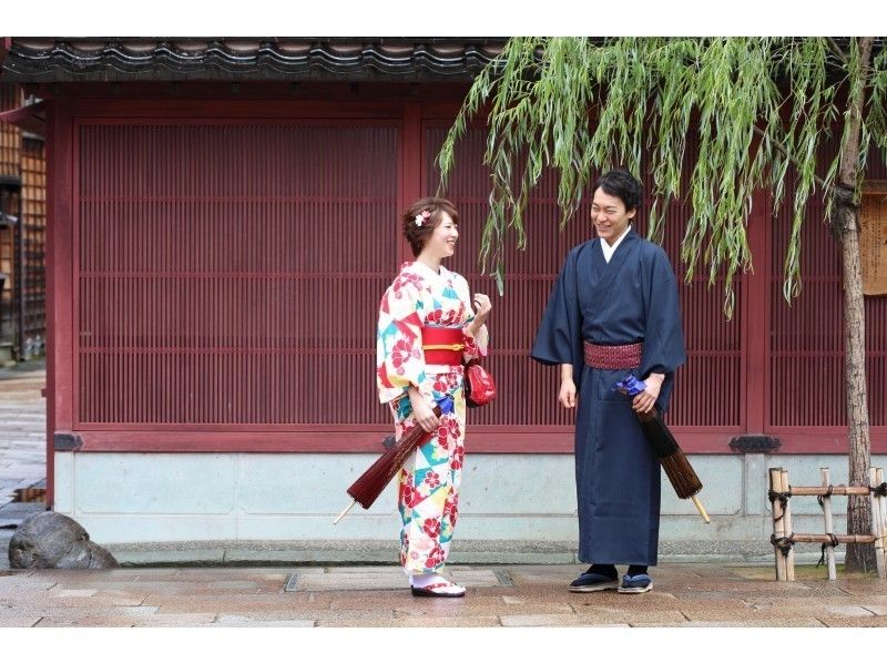 [Ishikawa/Kanazawa] Kimono rental "Kanazawa Strolling Couple Plan" can be returned the next day and returned at the hotel front desk!の紹介画像