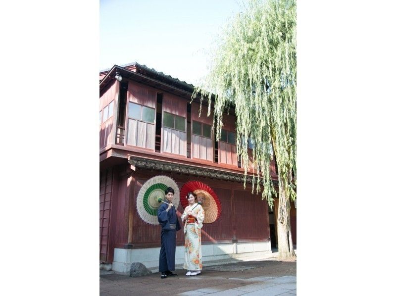 【이시카와·가나자와】기모노 렌탈 “가나자와 산책 커플 플랜” 다음날 반환·호텔 프런트에서의 반환도 가능!の紹介画像