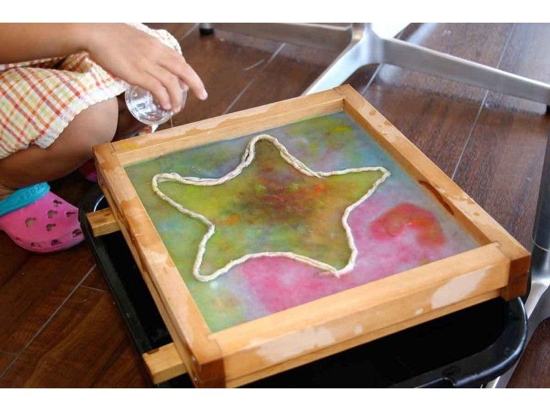 [Tokyo/ Nishitama] Experience "Washi Art" by drawing on paper without using a brush-even those who are not good at painting are fine! Enjoy with your children!の紹介画像