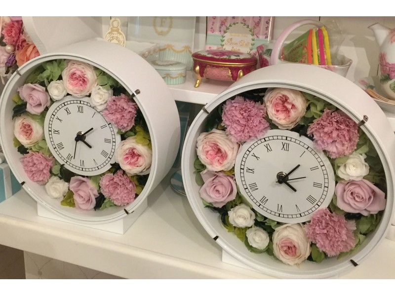 [Tokyo ・ Nihonbashi] Arrange nicely with preserved flowers ＜ Flower clock ＞