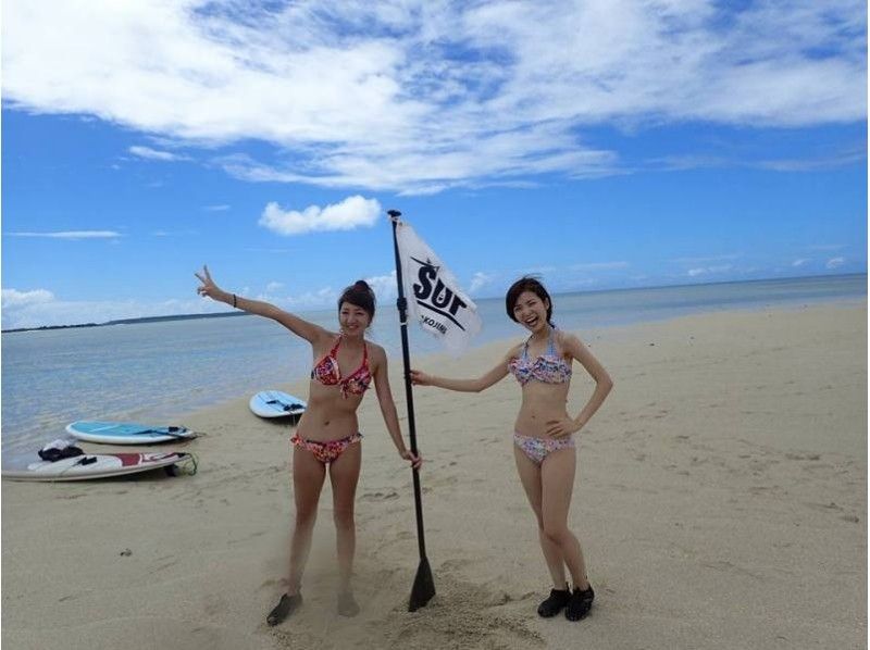 [Okinawa ・ Miyakojima] OK for beginners. Take a sea walk at SUP & land on a phantom white beach! [SUP Cruising]の紹介画像