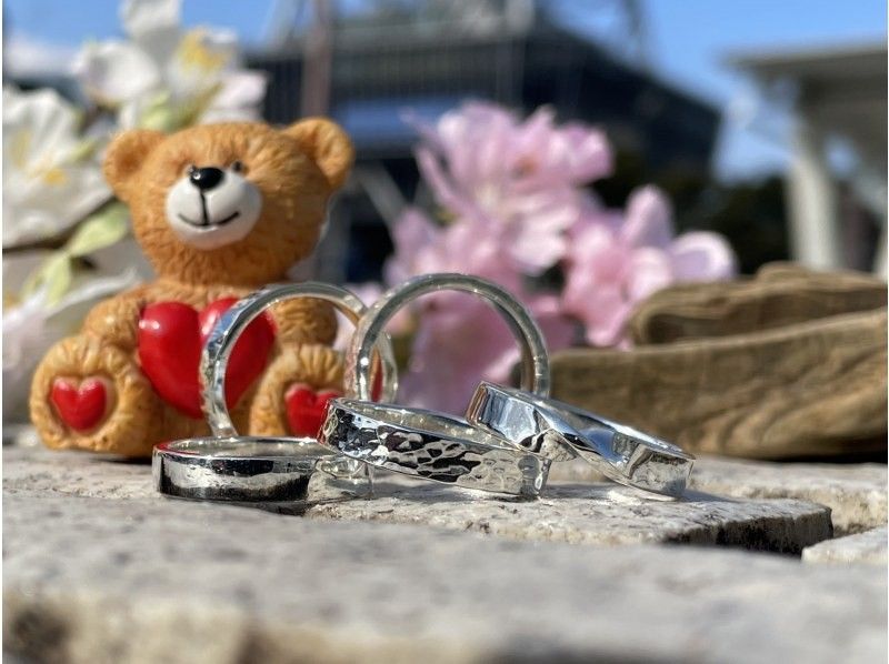 【愛知・名古屋】栄駅徒歩5分！思い出も未来も二人で形に！ペアリング、ペアネックレス作り！材料費込み（120分）の紹介画像