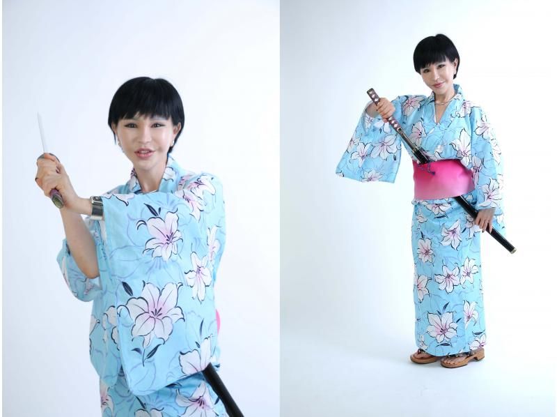 [Tokyo, Shinjuku] Yukata rental "Going out in a women's yukata plan" Includes dressing and hair styling. Just a short walk from Shinjuku 3-chome Station. Come empty-handed!の紹介画像
