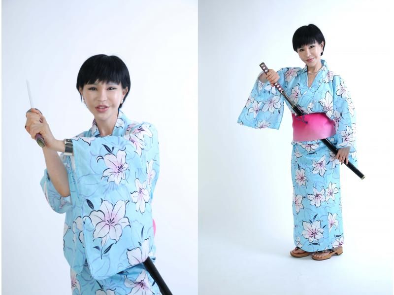 [โตเกียว/ชินจูกุ] ชุดยูกาตะให้เช่า "แผนการออกไปเที่ยวยูกาตะสำหรับผู้หญิง" มาพร้อมชุดแต่งตัวและทำผมใช้เวลาเดินเพียงไม่นานจากสถานีชินจูกุ 3-โชเมะก็ทำมือเปล่าได้!の紹介画像