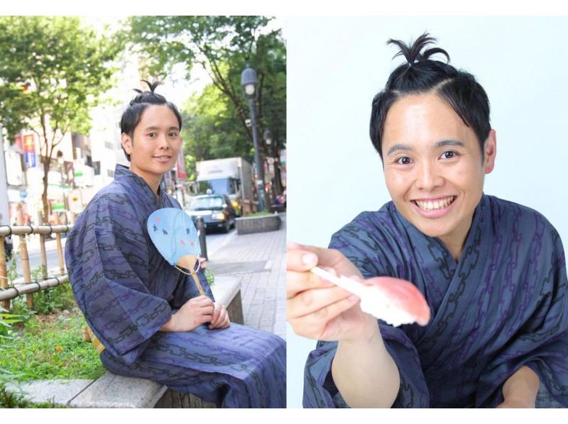 【東京・新宿】浴衣レンタル「男の浴衣でお出かけプラン」着付け付で駅から徒歩直ぐ・手ぶらでOK！