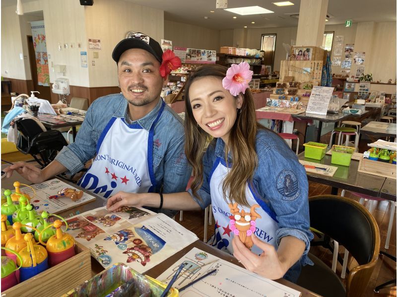 【沖縄・本部】シーサー色塗り体験！（約1時間半）美ら海水族館まで1分!オーシャンビューお座敷あり！の紹介画像