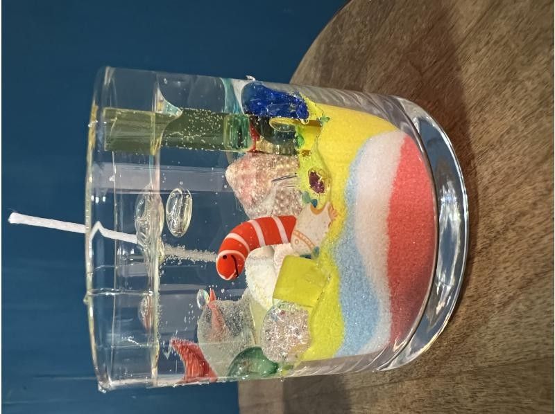 [東京·Hachijojima】用貝殼和海洋夥伴製作的凝膠蠟燭套餐の紹介画像