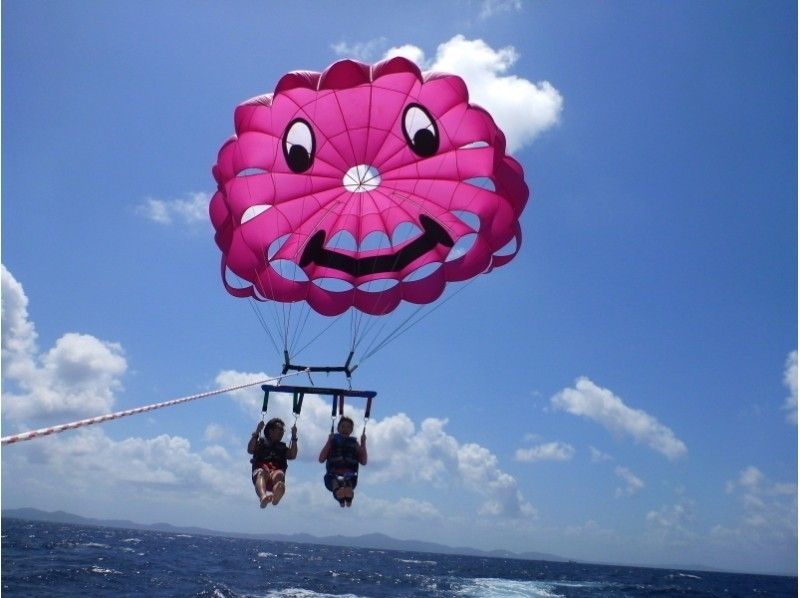 [ Okinawa - northern area / Wed Noshima] Wed Noshima Parasailing and boat diving landing 1 Sun courseの紹介画像