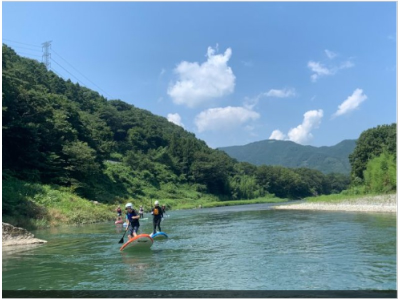 【奥多摩リバーSUPクルージング】のどかな風景と透き通った清水を約7㎞ロングクルージング！【SUP経験者対象プラン】の紹介画像