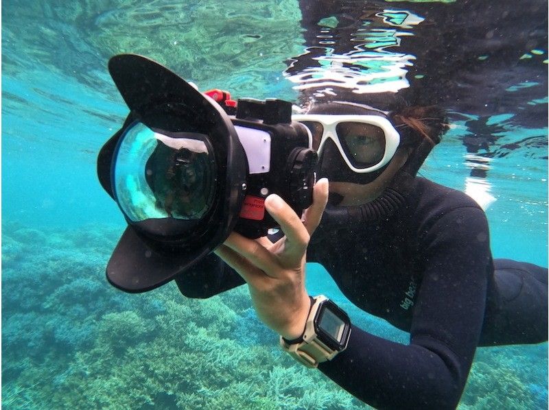 水下相机租借免费的！受欢迎的SNS亮点☆幻影岛登陆和关西礁石浮潜之旅♪の紹介画像