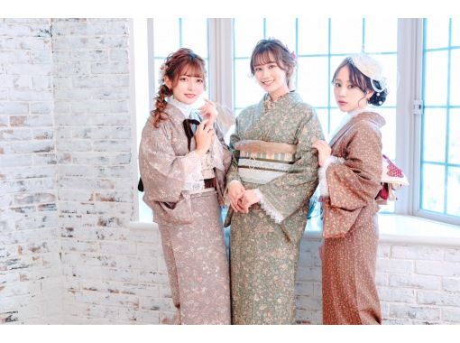 Tokyo/Ikebukuro]☆Kimono set & hair set & dressing plan
