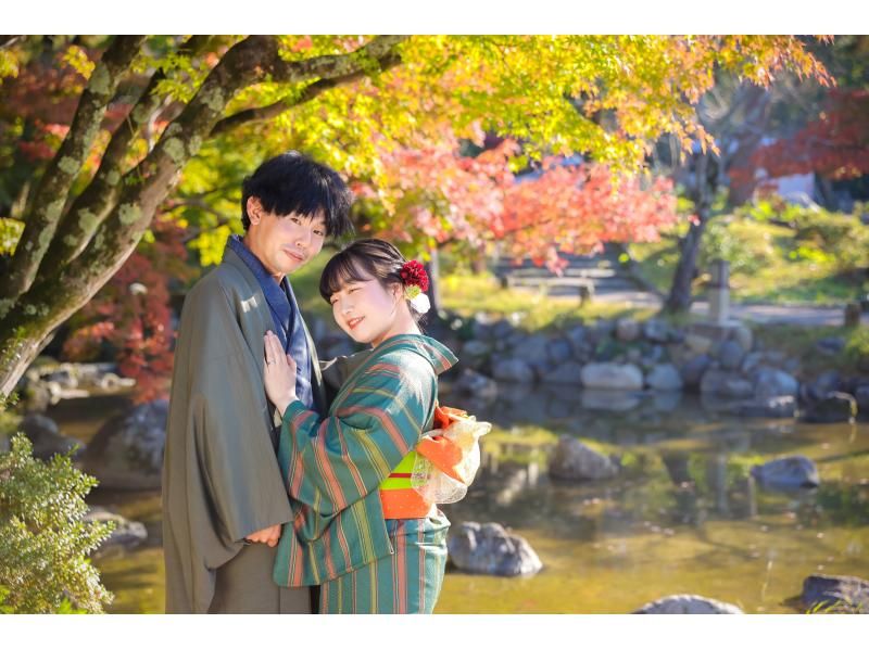 [Kyoto/Higashiyama] Price for 1 group (total of 2 people) of "Couple Package Plan" for location shooting with your loved one in kimonoの紹介画像