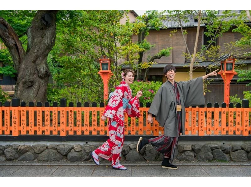 【京都/五條】京都一日遊、冬季觀光、和服浴衣賞櫻花！ ！ 1名男性也可使用！の紹介画像