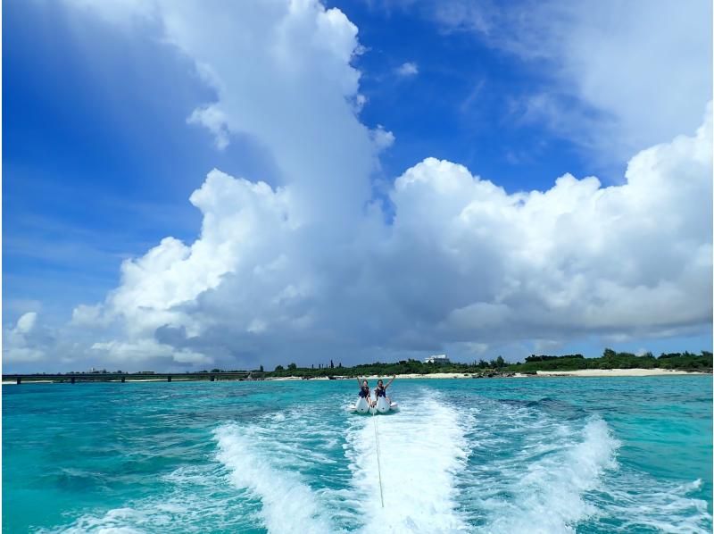 [沖繩/宮古島]春季促銷正在進行中！想要浮潛和乘坐車輛的人♡前濱海灘的4種尖叫海洋+海龜浮潛の紹介画像
