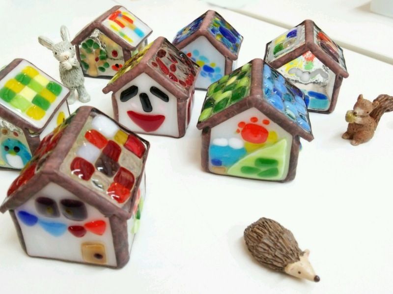【시마네&middot; 마츠】 구이 유리로 만드는 '작은 집'미니어처 함께도 귀여워!の紹介画像