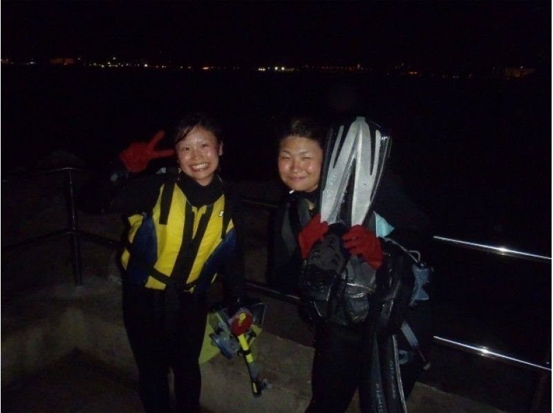 【完全1組貸切・沖縄・残波岬】サンセットナイトシュノーケル　幻想的大冒険気分で夜の海満喫!写真データ無料プレゼントの紹介画像