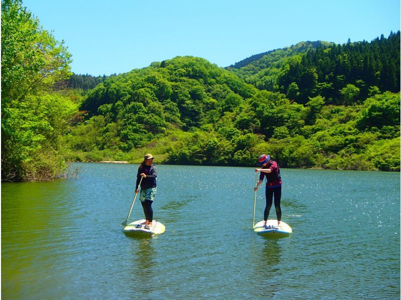 【こやま湖サップ】茨城県最大のこやまダム湖を湖面から楽しむサップツアー【初心者～・初期講習あり】の紹介画像