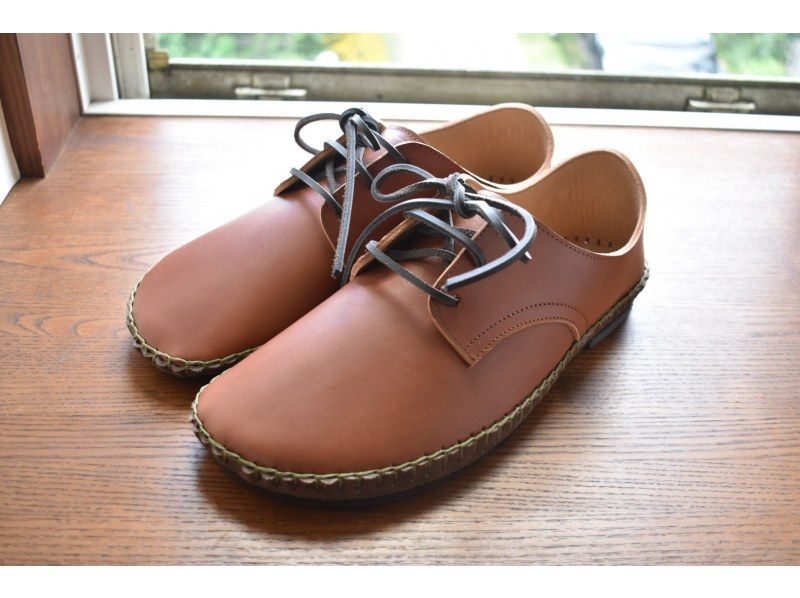[東京·調布]製作手工製作的舒適皮鞋，特別是材料。 [牛皮21厘米-28厘米，手工縫製]の紹介画像