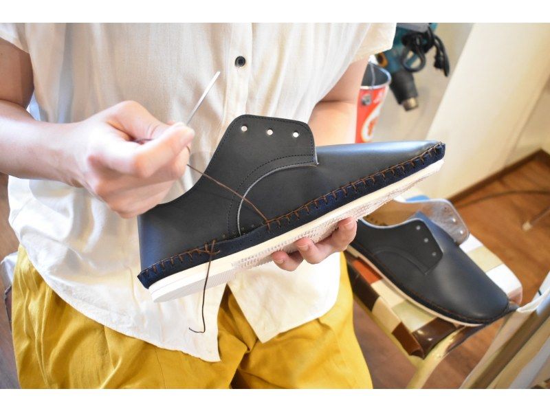 [东京·调布]制作手工制作的舒适皮鞋，特别是材料。 [牛皮21厘米-28厘米，手工缝制]の紹介画像