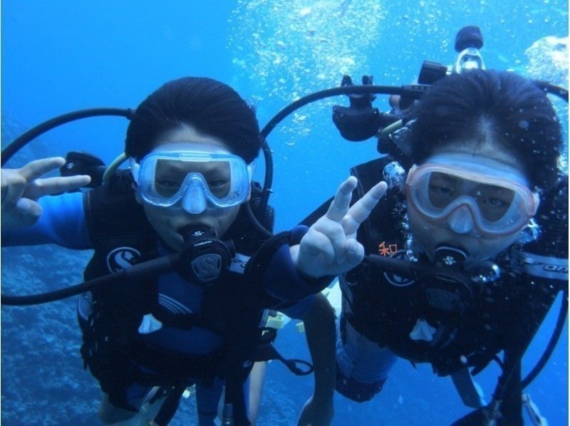 【오키나와・푸른 동굴】완전 전세! 가족 모두가 즐기자 체험 다이빙! 사진 동영상 무료 선물!の紹介画像