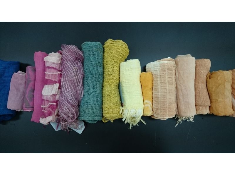 [Okinawa, Nakijin Village] Textile dyeing experience Botanica Let's make your own original "shawl"! Beginners can rest assured with careful support!の紹介画像