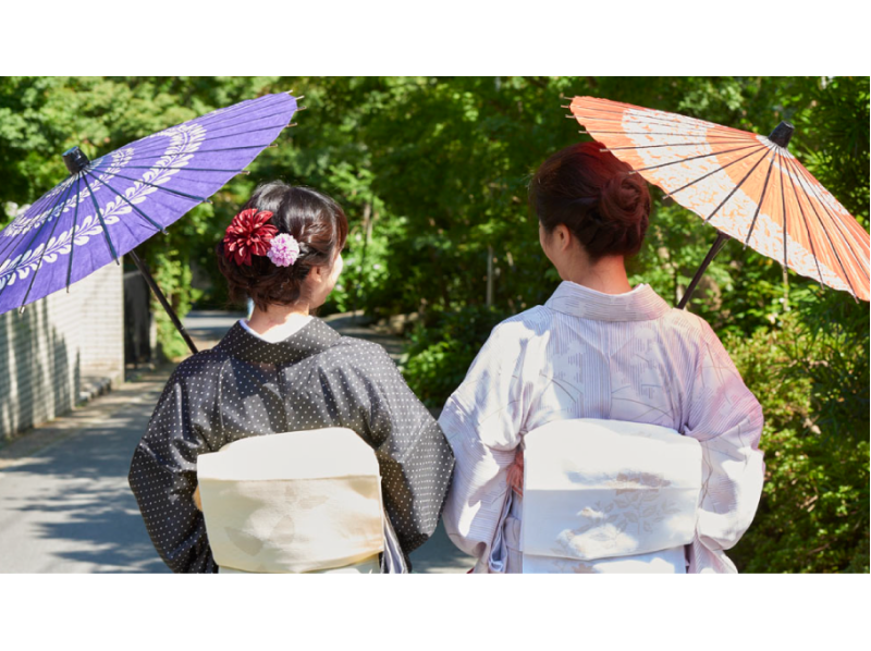 【神奈川/鎌倉】鎌倉站步行4分鐘！女式和服出租夏季和服（帶發套）の紹介画像