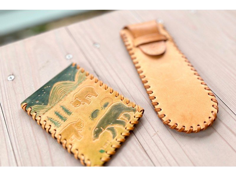 [Osaka Umeda] Leather craft one day experience ☆ Handmade key case, pen case, pass case ♪の紹介画像
