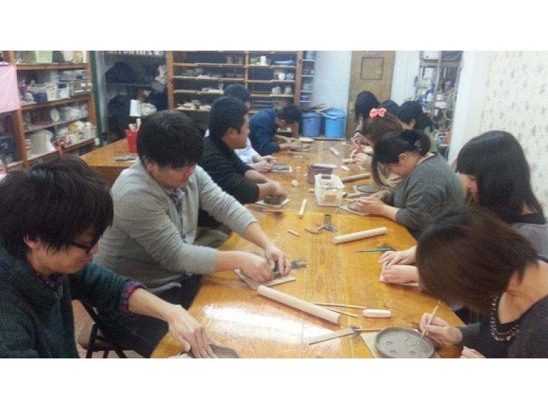 [Aichi / Nagoya Station 5 minutes] Ceramic art experience "Plate making" + painting and coloring! The simplest ceramic art!の紹介画像