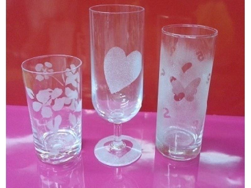 [Aichi / Nagoya Station 5 minutes] "Sandblasting experience" It is an experience of blowing sand and shaving glasses! With a toast with juice ・ Same-day reservation is OK!の紹介画像