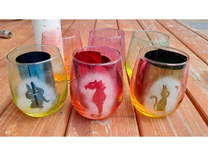 [Aichi / Nagoya Station 5 minutes] "Sandblasting experience" It is an experience of blowing sand and shaving glasses! With a toast with juice ・ Same-day reservation is OK!の紹介画像