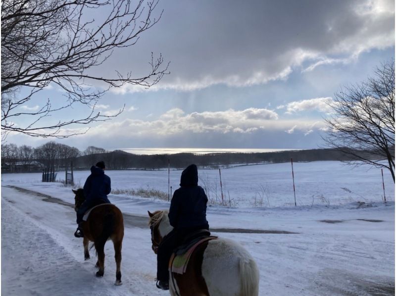 【北海道・登別】ホーストレッキング冬季外乗コース約60分＞の紹介画像