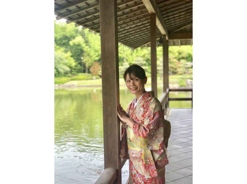 [大阪大仙公园]浴衣租赁大仙公园的“大和Nadeshiko 1天体验”日本花园享受计划！和抹茶一起の紹介画像