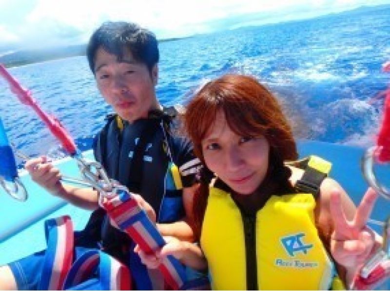 [Okinawa Naha] Minnajima & Blue Cave Snorkel & Umbrella SET & Marine 2 Types Plan "C Plan" Pick-up, lunch, boarding fee included!の紹介画像