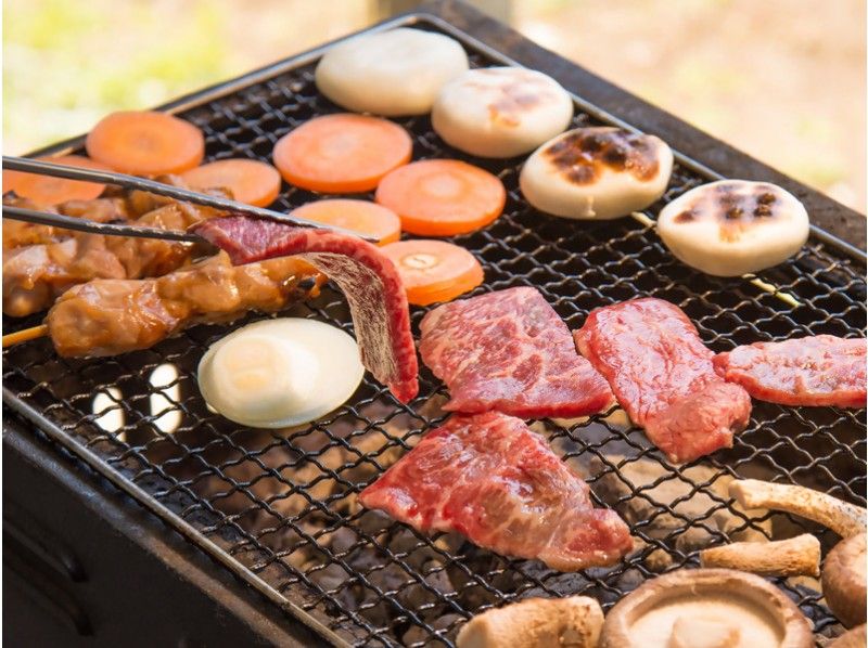 [Chiba Prefecture, Sakura City] At the shiitake garden BBQ Have fun! It is OK even if it is empty, carrying, and raining! Many ingredients, drinks ★の紹介画像