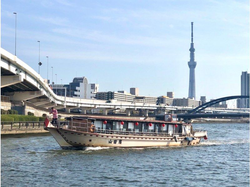 【Asakusa Houseboat] 20 people more Use from Houseboat Banquet 150 minutes with all you can drink 10800 yen courseの紹介画像