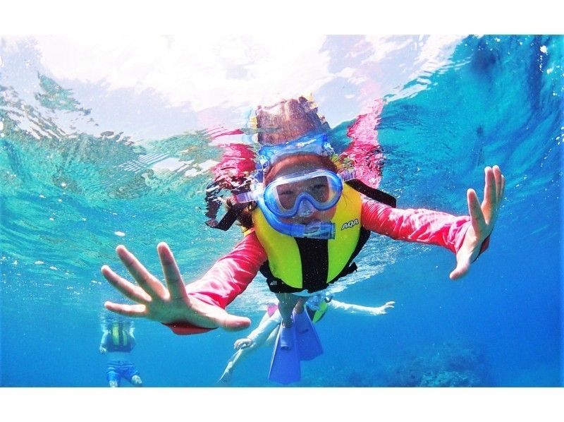 [Near Churaumi] Participation is open to all ages! Fully-private beach snorkeling plan [photo shoot, feeding experience, towels included] Motobu, Kitabu, Nago Summer sale now onの紹介画像