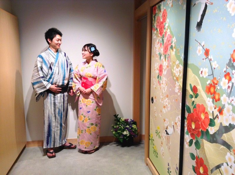 [เฮียวโกะ・ คิโนซากิออนเซ็นrental เช่า Iroha ในวันนี้! Kinosakiออนเซ็นเข้าร่วมแผนการแต่งตัวให้เช่าชุดยูกาตะยูกาตะ "Cuppet Yukata"の紹介画像