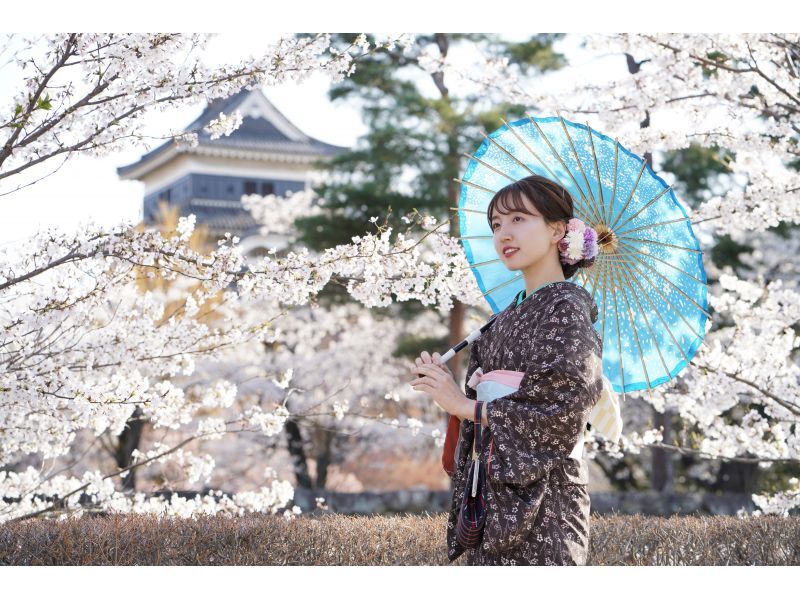 [Nagano, Matsumoto] 1-day course: Kimono and yukata rental course! 2-minute walk to Matsumoto Castle! You can participate empty-handed! Individuals and groups welcome! Return by 5pmの紹介画像