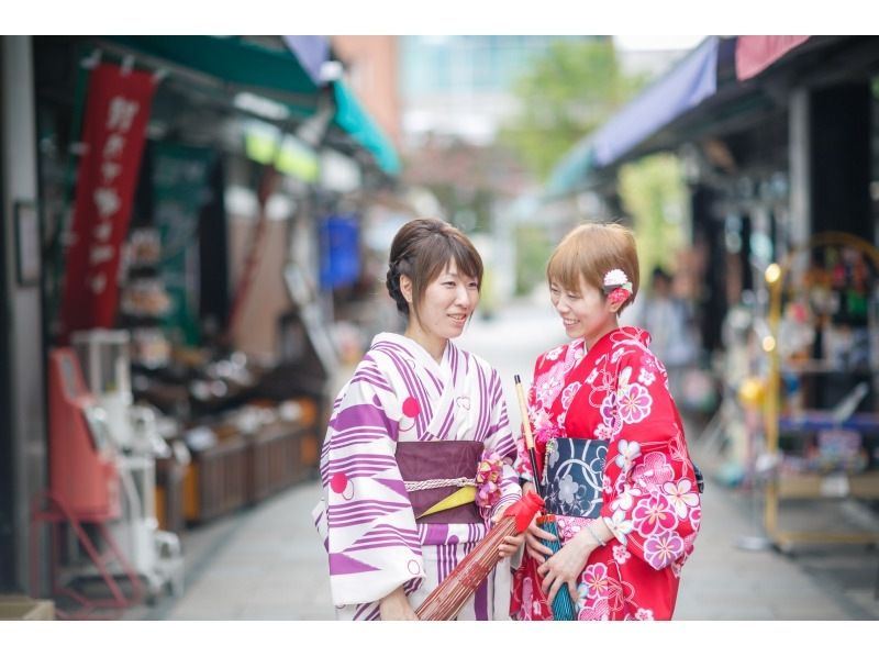 [Nagano, Matsumoto] 1-day course: Kimono and yukata rental course! 2-minute walk to Matsumoto Castle! You can participate empty-handed! Individuals and groups welcome! Return by 5pmの紹介画像