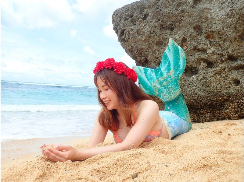 [沖繩/Miyakojima]僅限網路方案！美人魚的照片和3種尖叫的海洋在東方最美麗的Maehama海灘上包括照片資料！の紹介画像