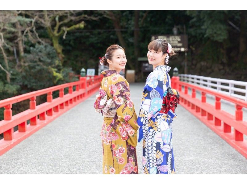 Hakone　人気スポット　Take a photo that looks good on SNS　Kimono rental　Yukata rental　フォトジェニックな写真　温泉街